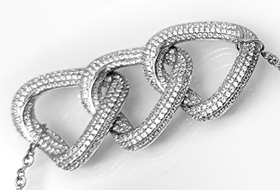 18k white gold bracelet with Diamonds